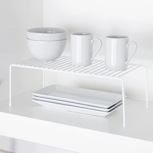 Tel Organizer Dolap Depolama Rafı 2'lı Set 22X40CM Beyaz