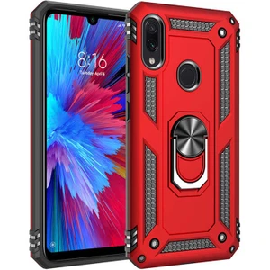 Heptek İletişim Xiaomi Redmi Note 7 Kılıf Tank Zırh Yüzüklü Mıknatıslı Standlı Kapak (Vega)