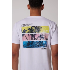 Riders By Lee Riders By Lee Regular Fit %100 Pamuk Bisiklet Yaka Beyaz Tişört