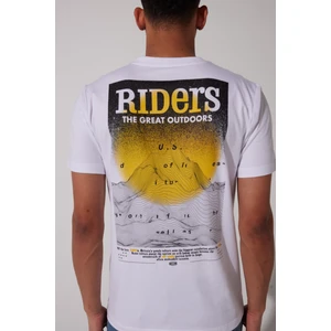 Riders By Lee Riders By Lee Regular Fit %100 Pamuk Bisiklet Yaka Beyaz Tişört