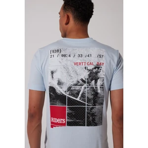 Riders By Lee Loose Fit Rahat Kesim %100 Pamuk Bisiklet Yaka Beyaz Tişört