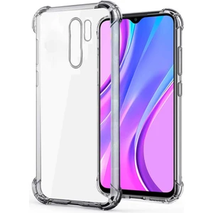 Kılıfmania Xiaomi Redmi 9 ile Uyumlu Kapak Antişok Airbag Köşe Korumalı Silikon Şeffaf Kılıf