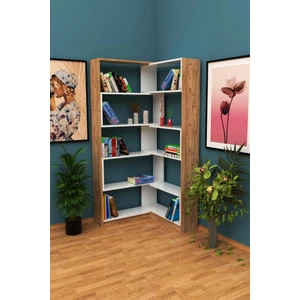 3G Tasarım Köşe Kitaplık Kutulu