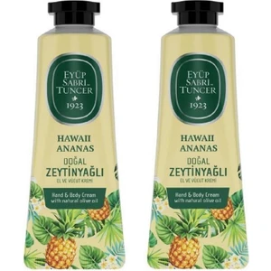 Eyüp Sabri Tuncer Hawaii Ananas Doğal Zeytinyağlı El ve Vücut Kremi 50 ml 2 Adet