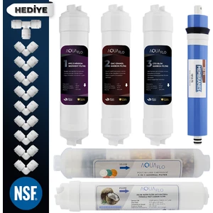 Milsuart Kapalı Kasa Su Arıtma Cihazı 10lu Filtresi Standart Membranlı Set