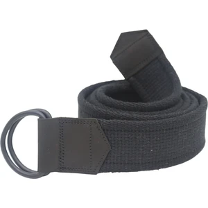 Anatolia Craft Siyah D Tokalı Siyah Derili Erkek Kadın Kız Dokuma Siyah Taktik Spor Kot Kanvas Bez Kemer