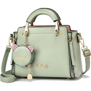 Kadın Çantası 2023 Yeni Moda Tatlı Bayan Çanta Rahat Kişilik Kedi Omuz Askılı Çanta Trendi (Yurt Dışından)