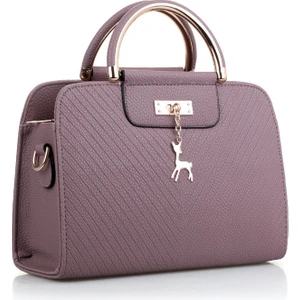 Kadın Çantası Yeni 2023 Moda Kabartmalı Çanta Basit Geyik Gelin Çantası Tek Omuz Messenger Çanta (Yurt Dışından)