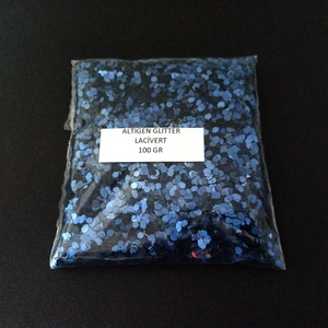 Glitter Altıgen Epoksi Süsleme Pulu Nail Art Makyaj Sim Lacivert 100 gr