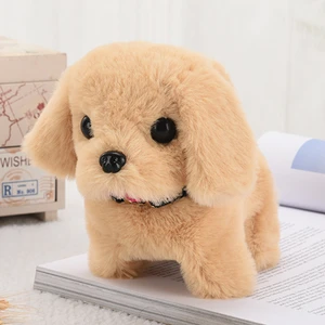 Elektrikli Peluş Köpek Bebek Kafa Sallama Havlayan Kuyruk Sallama Doldurulmuş Sarılma Oyuncak (Yurt Dışından)
