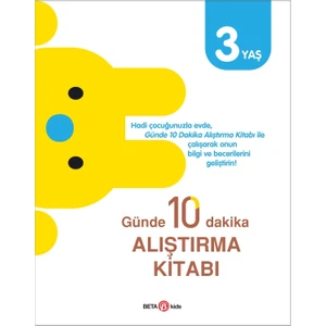 Beta Kids Günde 10 Dakika Aliştirma Kitabi 3 Yaş