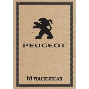 Oto Paspas Kağıdı Peugeot Amblem Baskılı 100 Adet 35 x 50 cm