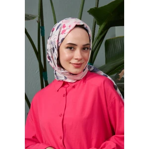 Ipekhan Botanik Serisi Pembe Antasit Pamuk Viskon Şal 3023-10