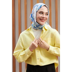Ipekhan Botanik Serisi Indigo Pamuk Viskon Şal 3023-02