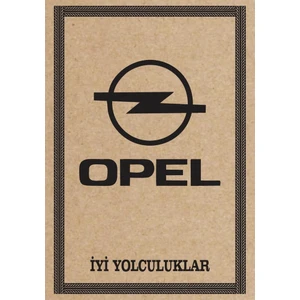 Oto Paspas Kağıdı Opel Amblem Baskılı 100 Adet 35 x 50 cm