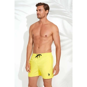 U.S. Polo Assn. 21000 Erkek Orta Boy Deniz Şortu-Sarı