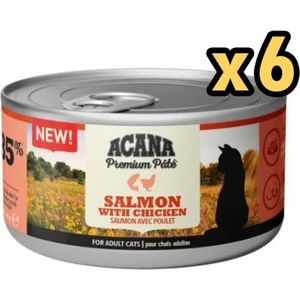 Premium Somon Balık ve Tavuklu Ezme Kedi Konservesi 85 gr x 6 Adet