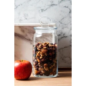 96761 kitchenc 2 li Cam kapaklı kavanoz 1130cc