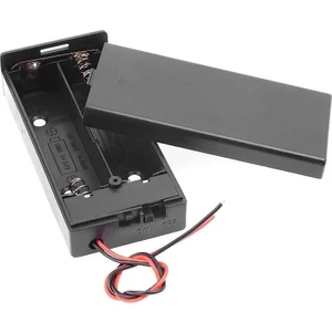 Roba 18650 2li Pil Kutusu On/off Anahtar 15CM Kablolu 2 Adet Seri Lityum Lion Dc 7.4V Kapaklı Batarya