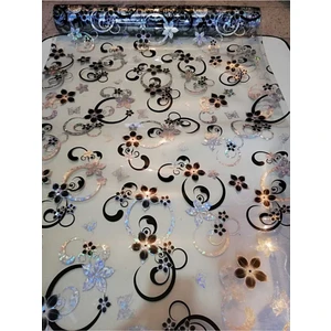 ŞEFAF  Masa Örtüsü 100cm X 120cm 1.8mm Pvc Masa Örtüsü Desenli Koruyuc
