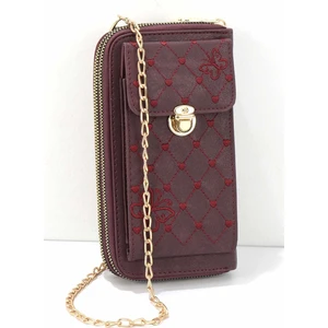 Bordo Nakışlı  Kadın Cüzdan U08678030110