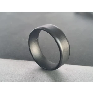 Paslanmaz Çelik Düz Siyah Alyans Yüzük