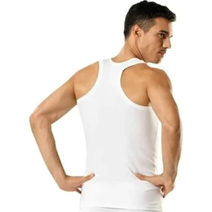 Yıldızı 6'lı Paket Erkek Spor Rambo Atlet Beyaz