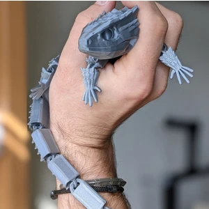 Hareketli Timsah Ejderi Oyuncak 34 cm (Büyük Boy)