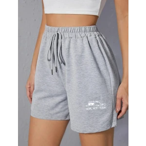 DAXİS Sportwear Company Kadın Baskılı Kısa Şort Daxis Sportwear Company