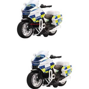 Oyuncak Motorsiklet Çek Bırak Polis Motoru 13 cm