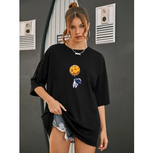 DAXİS Sportwear Company Oversize Kadın Astonot Baskılı Tshirtdaxis Sportwear Company