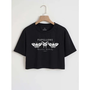 DAXİS Sportwear Company Baskılı Crop Tshirt Daxis Sportwear Company