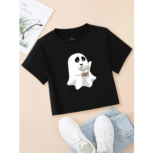 DAXİS Sportwear Company Baskılı Crop Tshirt Daxis Sportwear Company