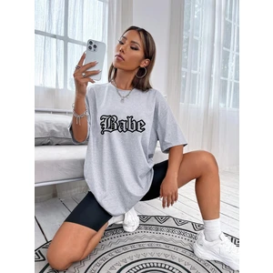 DAXİS Sportwear Company Kadın Babe Baskılı Oversize Daxis Sportwear Company