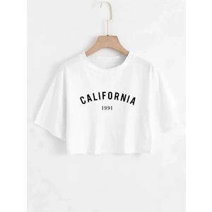 DAXİS Sportwear Company Baskılı Crop Tshirt Daxis Sportwear Company