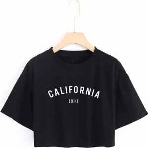 Baskılı Crop Tshirt Daxis Sportwear Company