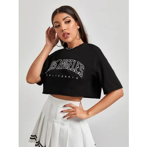 DAXİS Sportwear Company Baskılı Crop Tshirt Daxis Sportwear Company