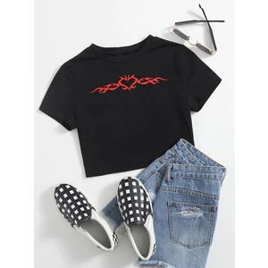 Baskılı Crop Tshirt Daxis Sportwear Company