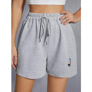 DAXİS Sportwear Company Kadın Baskılı Kısa Şort Daxis Sportwear Company