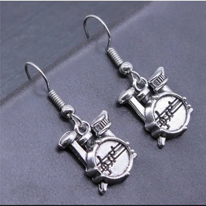 Herşey Nota Bateri Müzik Davul Küpe