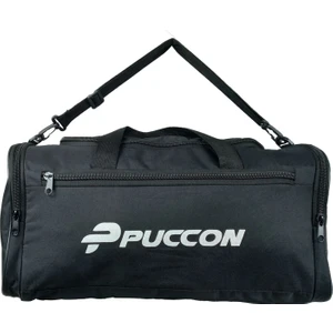 Kadın Erkek Siyah Tatil Seyahat Spor Çantası - El ve Omuz Askılı Çanta