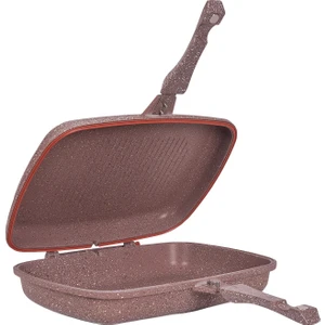 Granit İkiz Tava Kahverengi 36 cm