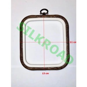 No:1 Desenli Kare Pano Kasnak - Nakış Kasnağı 3 Farklı Boy Seçeneği