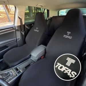 Tofaş Şahin Oto Koltuk Servis Kılıfı Siyah Likralı Esnek Tüm Araç Modellerine Uygun Universal