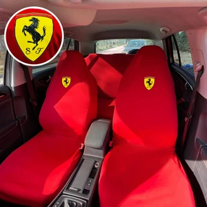Ferrari 458 Oto Koltuk Servis Kılıfı Kırmızı Likralı Esnek Tüm Araç Modellerine Uygun Universal
