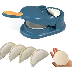 Pratik Hamur Açıcı Kapatıcı 2 Si 1 Arada Mantı Börek Poğaca Hamur Açma Kapatma Aparatı Lacivert Renk