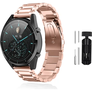 Kip GSM Huawei Watch Gt 2 Pro 46MM Uyumlu Kordon Paslanmaz Çelik Metal Kordon Ayarlama Aparatlı