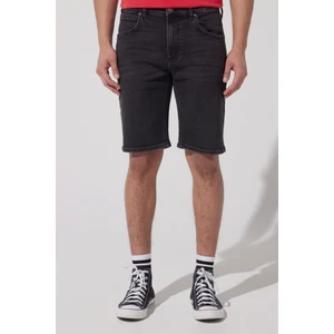 Regular Fit Normal Kesim Normal Bel Siyah Esnek Jean Kot Şort