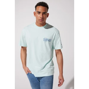 Riders By Lee Riders By Lee Loose Fit %100 Pamuk Bisiklet Yaka Mint Yeşili Tişört