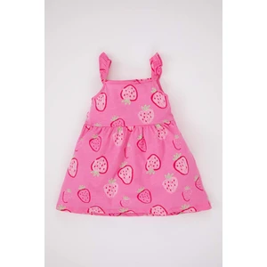Kız Bebek Desenli Askılı Elbise A0209A523SM